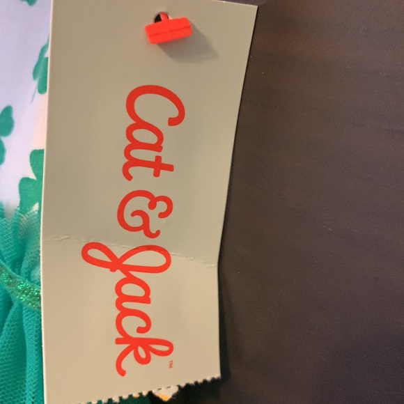 Cat & Jack Girls Tulle Short Sleeve St. Patrick’s Day Dress - Picture 11 of 12